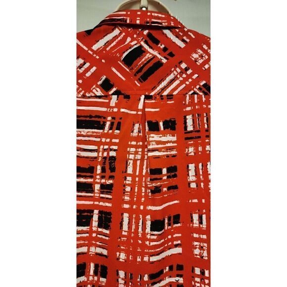 Susan Graver Top Women’s Size US 4 Long Sleeve Button Front Shirt Blouse - Picture 7 of 9